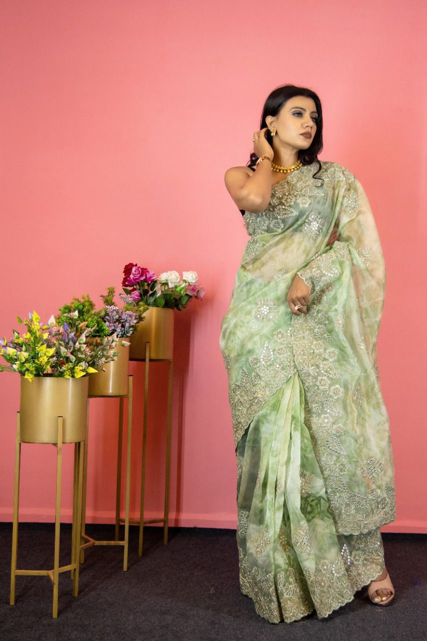 Shree 70 Beautiful Pure Organza Silk Designer Party Wear Saree Collection
